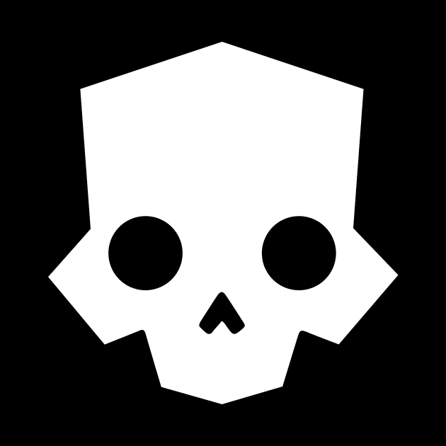 Skull logo (white) by JamesCMarshall