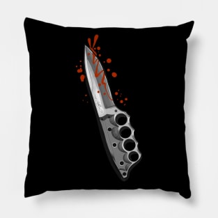 Brass Knuckle knife Pillow