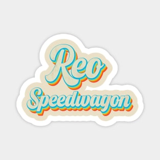 vintage color reo speedwagon Magnet