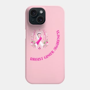 Breast cancer awareness support fighter warrior Phone Case