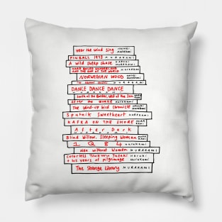 Haruki Murakami Book Fan Pillow