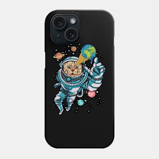 Cat in Space - Funny Spacesuit  Cat Graphic Phone Case