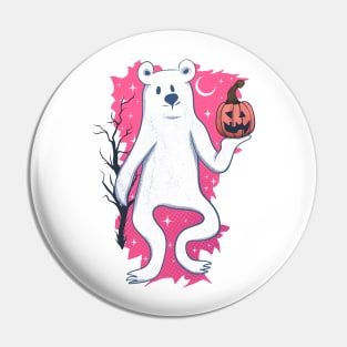 Trick Or Treat Boo Bear Pin