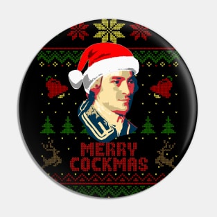 John Hancock Merry Cockmas Pin