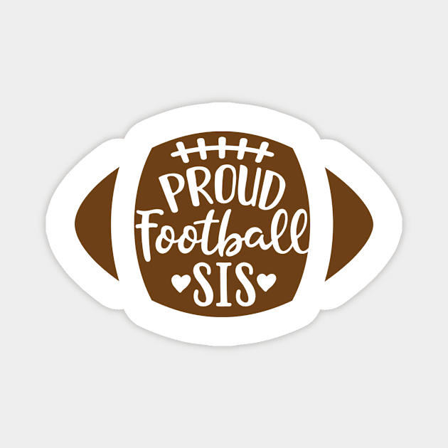 Football Sis Magnet by bloomnc