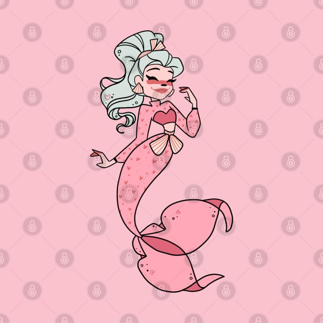 Mint Hair Mermaid by Maxineart