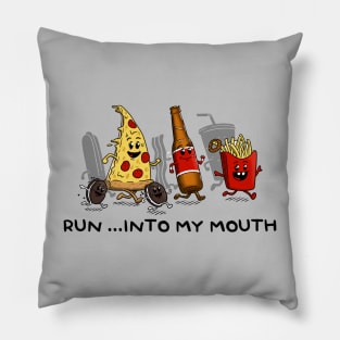 Run Into My Mouth Pillow