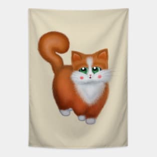 Cute Ginger Cat Tapestry