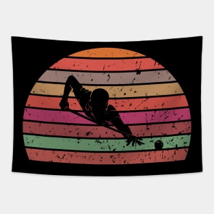 Billiards - vintage sunset design Tapestry