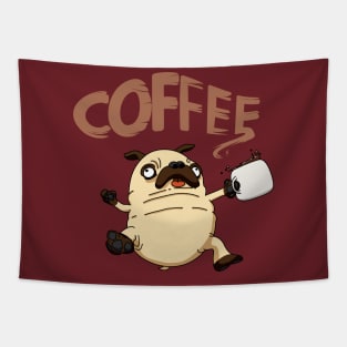 I'll Have The Coffee Pug Combo Please Tapestry