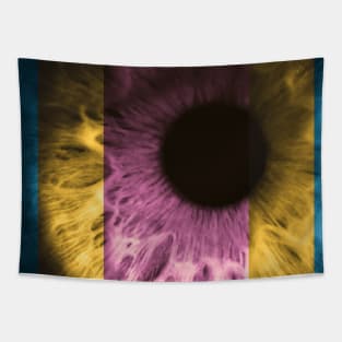 Colorful Iris Tapestry