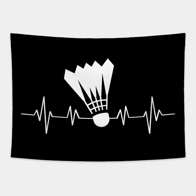 Heartbeat Badminton Tapestry by GP SHOP