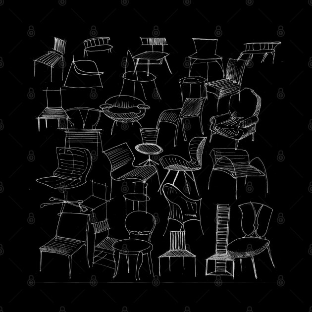 sketch chairs home styling by jorge_lebeau