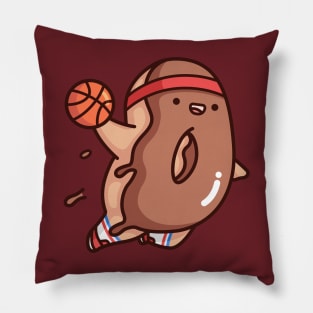 Brown Dunkin Donut Pillow