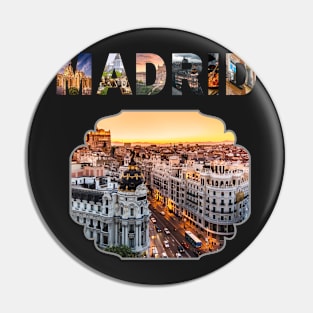 Madrid Skyline Pin