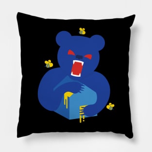 Angry Bear Pillow