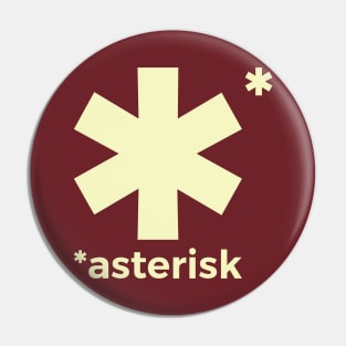 Asterisk light Pin