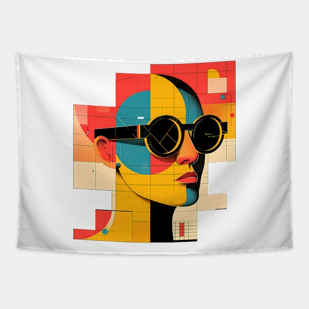 Bauhaus Girl Tapestry by Polyshirt