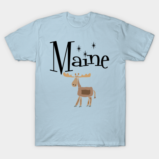 Discover Cool Maine and Moose Travel Cartoon - Tennessee - T-Shirt