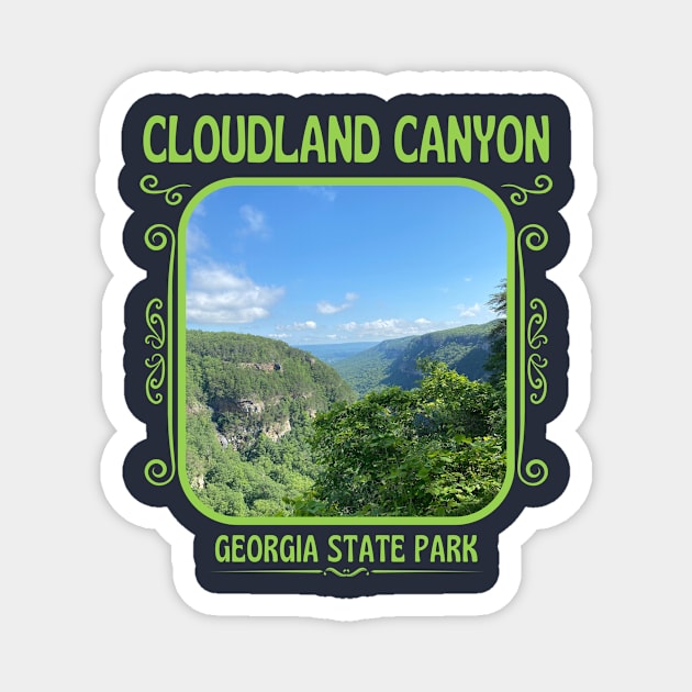 Cloudland Canyon State Park Georgia Magnet by soulfulprintss8