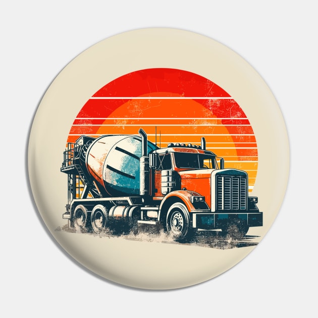 Concrete Mixer Truck Pin by Vehicles-Art