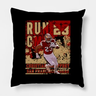 Christian Mccaffrey Run Cmc 23 49Ers Pillow