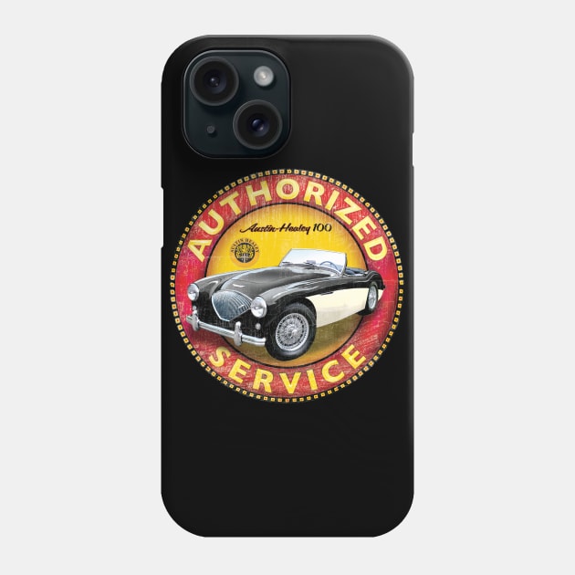 Authorized Service - Austin Healey 2 Phone Case by Midcenturydave