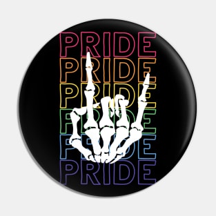 Pride Skeleton Bones Pin