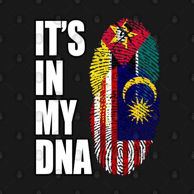 Malaysian And Mozambican Mix DNA Flag Heritage by Just Rep It!!