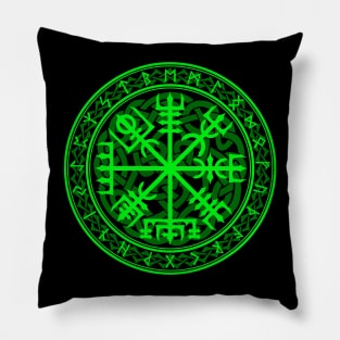 Vegvisir in Green Pillow