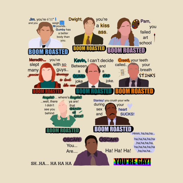 The Office Boom Roasted Scene by JadesCanvas