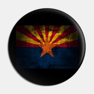 Vintage Rustic Arizona Flag Pin