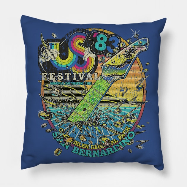 US Festival 1983 Pillow by JCD666