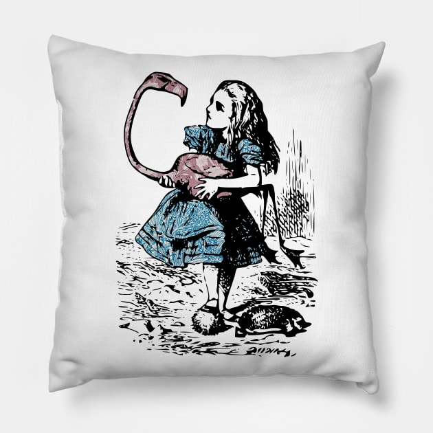 Alice in Wonderland x William Morris Pillow by creativewrld