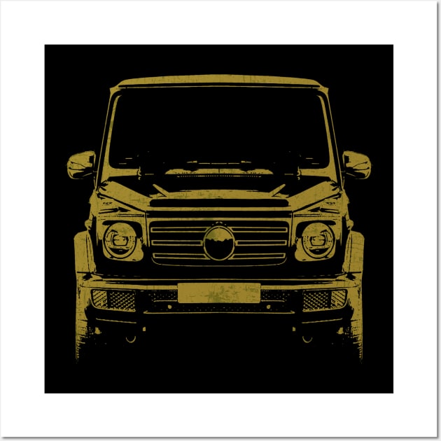 G class gold sketch - Off Road King Mercedes G - Posters and Art Prints