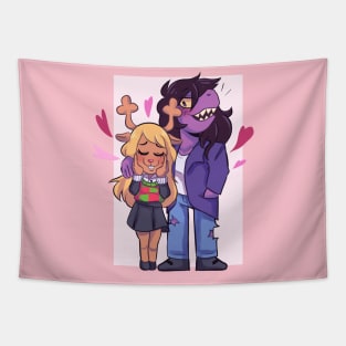 Deltarune Susie and Noelle Tapestry