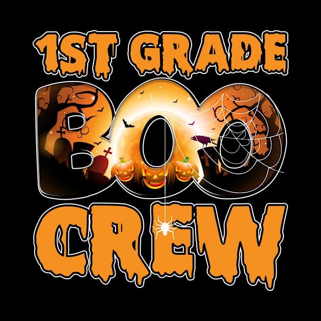 Funny Halloween 1St Grade Boo Crew Tee Gifts by Funny Halloween 1St Grade Boo Crew Tee Gifts