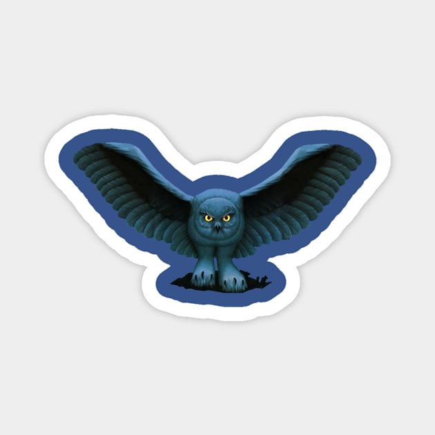 Owl night Magnet by Jiu Jitsu Podcast