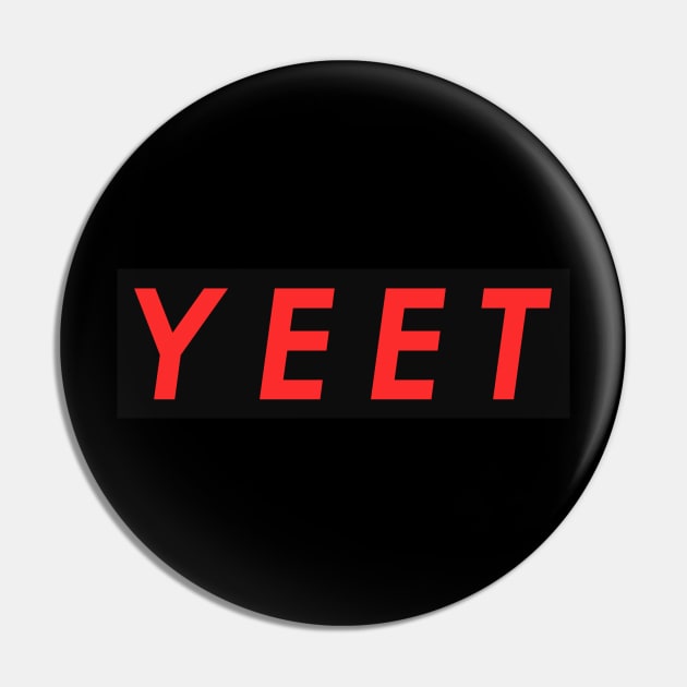 Yeet Meme Black Box Dank Gamer Yeetin Funny White Color Pin by mangobanana