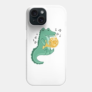 French Horn Alligator Phone Case