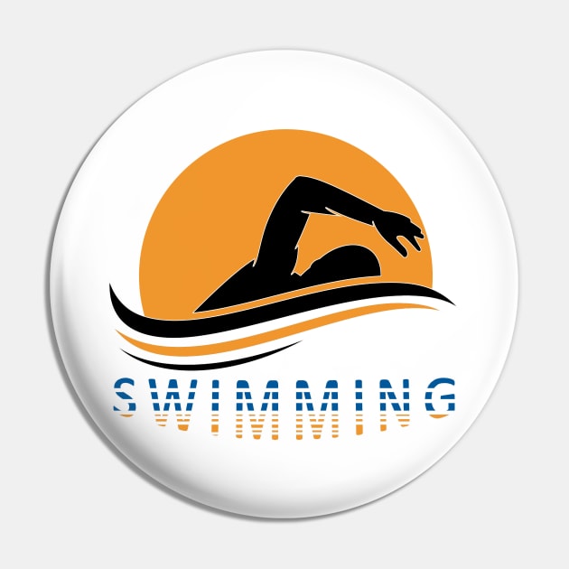 Swimmer Pin by piksimp