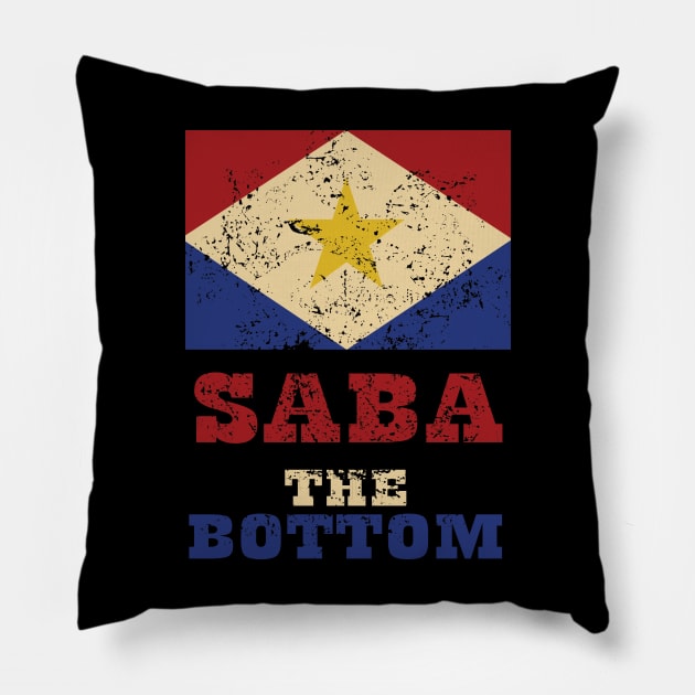 Flag of Saba Pillow by KewaleeTee