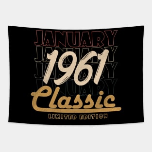 january 1961 birthday Tapestry