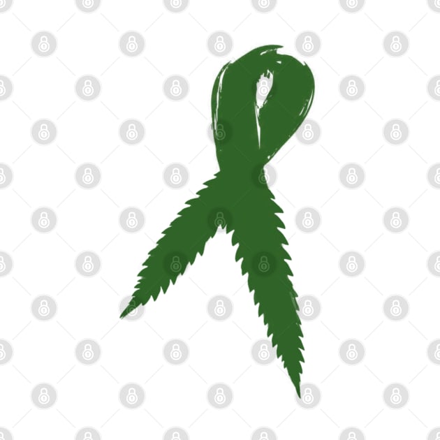 Medical Marijuana Ribbon by TinaGraphics