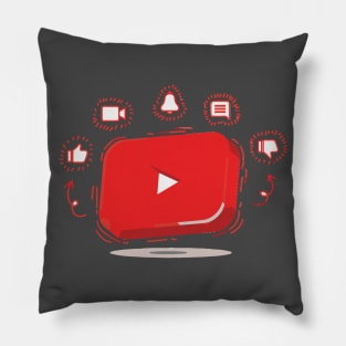 YouTube merch Pillow