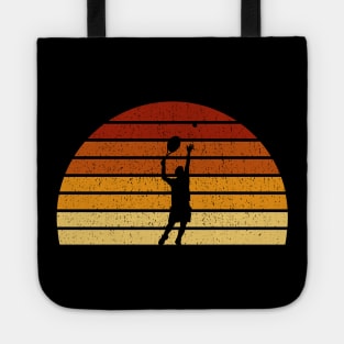 Vintage Sunset Tennis Gift For Tennis Players Tote