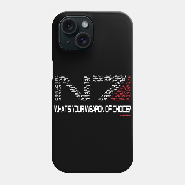 N7 Weapon of Choice Phone Case by Santilu