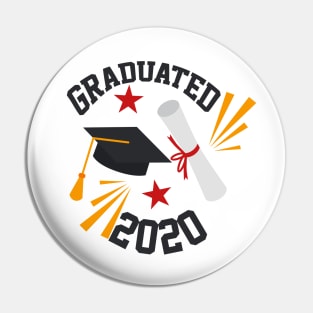 Graduated 2020 Funny Graduation Gift Pin