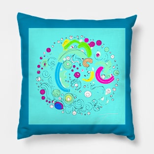 Abstract shapes and lines Pillow