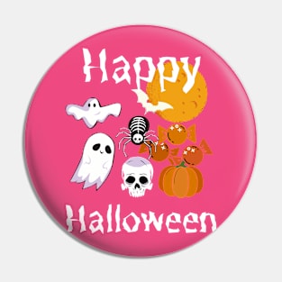 Happy Halloween All Character Pin
